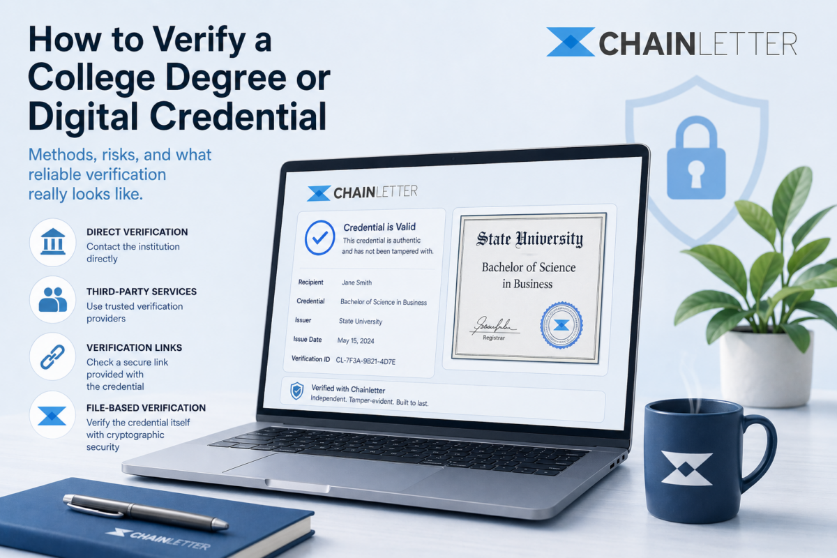 How to Verify a College Degree or Digital Credential